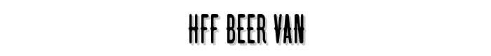 HFF Beer Van font